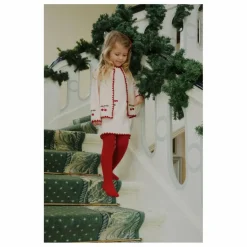 Clearance Konges Sløjd Cardigan Collette Cerises Laine | Ecru