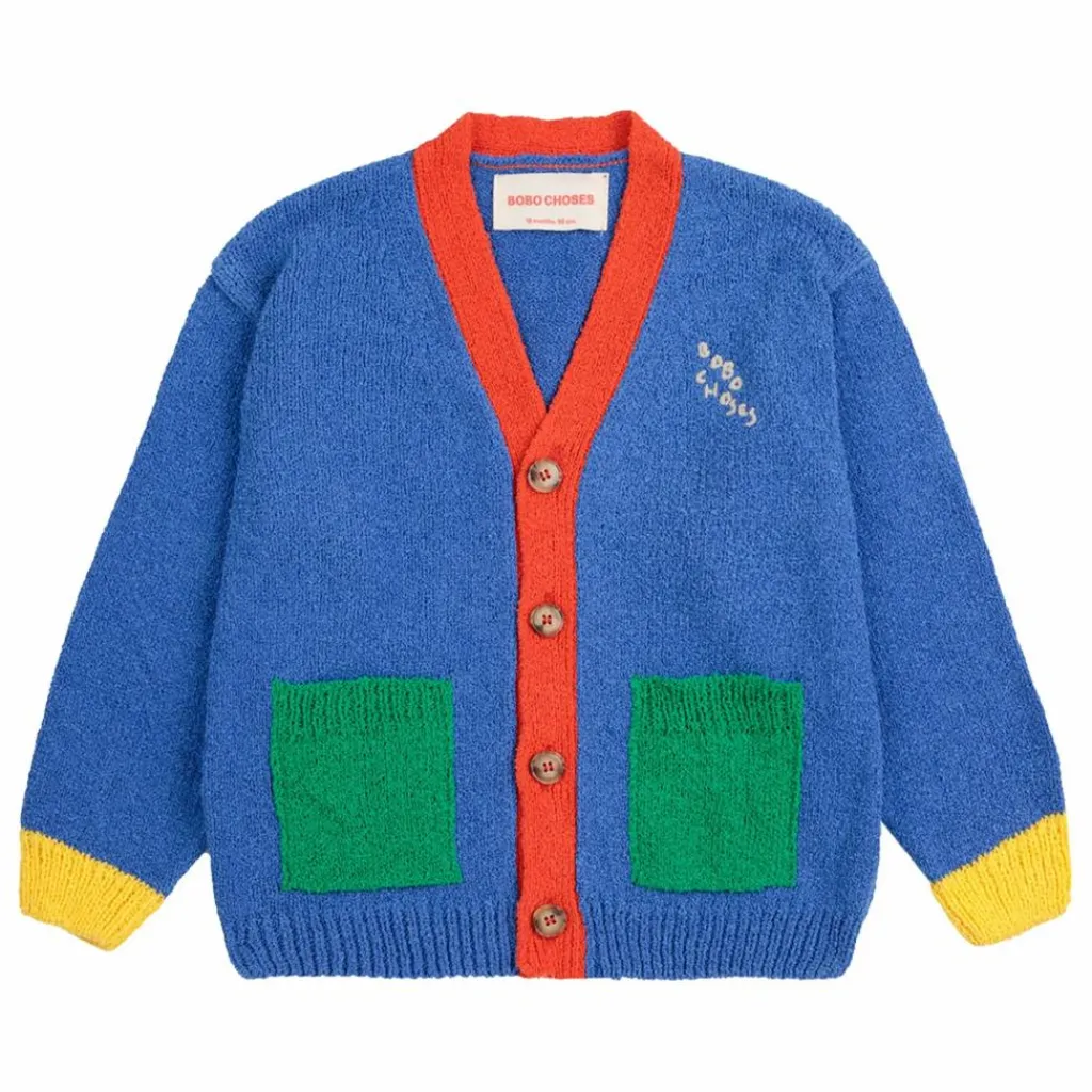 Bobo Choses Cardigan Colorblock Coton Bio |