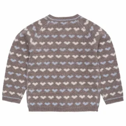 Copenhagen Colors Cardigan Cœurs Laine Mérinos | Beige Sale