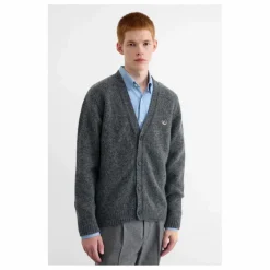 Outlet Edmmond Studios Cardigan Duck Patch | Gris