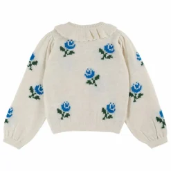 Emile et Ida Cardigan Fleurs | Ecru
