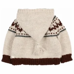 Online Búho Cardigan Folk Laine | Ecru