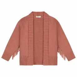 New Yuki Cardigan Franges Coton Bio | Terracotta