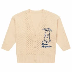 Sale Maison Mangostan Cardigan Lapin Brodé | Crème