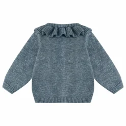 Quincy Mae Cardigan Maille Bio | Bleu gris Hot