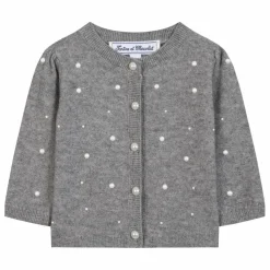 Outlet Tartine et Chocolat Cardigan Perlé Laine | Gris