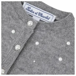 Outlet Tartine et Chocolat Cardigan Perlé Laine | Gris