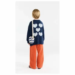 Online The Animals Observatory Cardigan Racoon Cœurs | Bleu marine