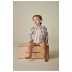 Enfant Coco au Lait Pulls, Gilets|Cardigan Rayé Coton Bio |