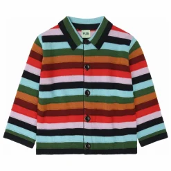 Sale FUB Cardigan Rayé Laine de Mérinos | Bleu marine