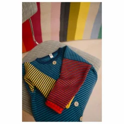 Bayiri Cardigan Snail Coton Bio | Bleu Online