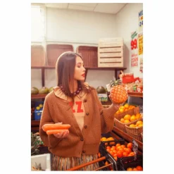 New Sisters Department Cardigan Soft | Marron