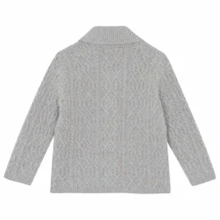 Discount Tartine et Chocolat Cardigan Torsades | Bleu gris