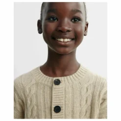Bompard Cardigan Torsades Cachemire | Crème
