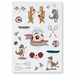 Konges Sløjd Carnet à stickers Sail Away | Beige