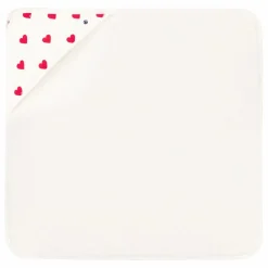 Petit Bateau Carré de Bain Madela Cœurs | Blanc Online