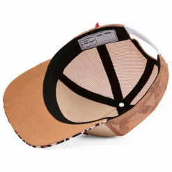 Hello Hossy Casquette Visière Courbée Trucker Leopard | Beige