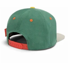 Clearance Hello Hossy Casquette Visière Plate Mini Captain Coton Bio | Vert