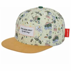 Hello Hossy Casquette Visière Plate Moutain Ride Fibres Recyclées | Jaune pâle New