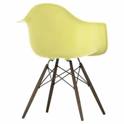 Online Vitra Chaise DAW - piétement érable - Charles & Ray Eames | Jaune citron