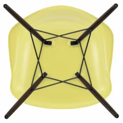 Online Vitra Chaise DAW - piétement érable - Charles & Ray Eames | Jaune citron