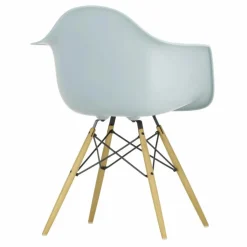 Vitra Chaise DAW - piétement érable - Charles & Ray Eames | Gris bleuté Discount