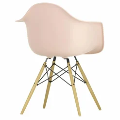 Vitra Chaise DAW - piétement érable - Charles & Ray Eames | Rose tendre