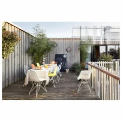 Vitra Chaise DSR Plastic - piètement blanc epoxy - Charles & Ray Eames | Jaune citron Clearance