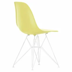 Vitra Chaise DSR Plastic - piètement blanc epoxy - Charles & Ray Eames | Jaune citron Clearance