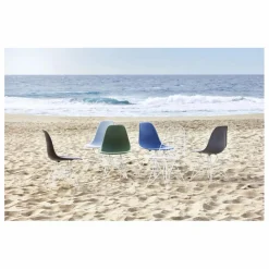 Vitra Chaises, Tabourets, Bancs|Chaise DSR Plastic - piètement blanc epoxy - Charles & Ray Eames |