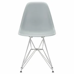Vitra Chaise DSR Plastic - piètement Chromé - Charles & Ray Eames | Gris clair Discount