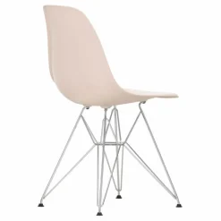 Hot Vitra Chaise DSR Plastic - piètement Chromé - Charles & Ray Eames | Rose tendre