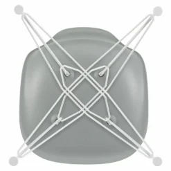 Vitra Chaise DSR Plastic - piètement blanc epoxy - Charles & Ray Eames |