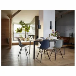 Vitra Chaise DSW Fiberglass - piètement en érable - Charles & Ray Eames |