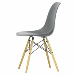 Clearance Vitra Chaise DSW plastic - piètement érable - Charles & Ray Eames | Granite