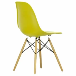 Best Vitra Chaise DSW plastic - piètement érable - Charles & Ray Eames | Jaune moutarde