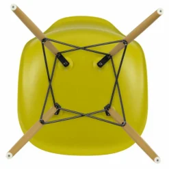 Best Vitra Chaise DSW plastic - piètement érable - Charles & Ray Eames | Jaune moutarde