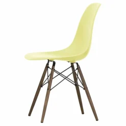 Hot Vitra Chaise DSW plastic - piètement érable - Charles & Ray Eames | Jaune citron