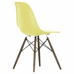 Hot Vitra Chaise DSW plastic - piètement érable - Charles & Ray Eames | Jaune citron