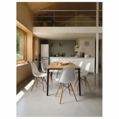 Vitra Chaise DSW plastic - piètement érable - Charles & Ray Eames |