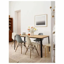 Vitra Chaise DSW plastic - piètement érable - Charles & Ray Eames |