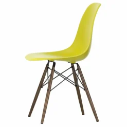 Vitra Chaise DSW plastic - piètement érable - Charles & Ray Eames | Jaune moutarde Outlet