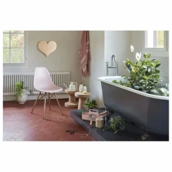 Vitra Chaise DSW plastic - piètement érable - Charles & Ray Eames | Rose tendre Outlet