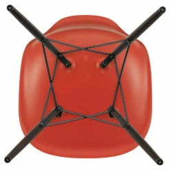 Vitra Chaise DSW plastic - piètement érable - Charles & Ray Eames | Rouge coquelicot New