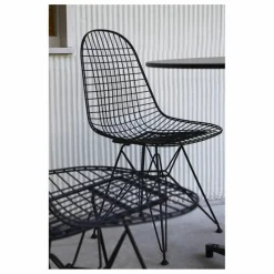 Vitra Chaise Eames wire DKR piètement epoxy |
