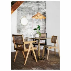 Madam Stoltz Chaise en cannage - Lot de 2 Naturel Outlet