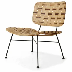 HKliving Chaise en rotin Naturel Best