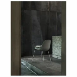 Clearance Muuto Chaise Fiber en plastique recyclé | Gris