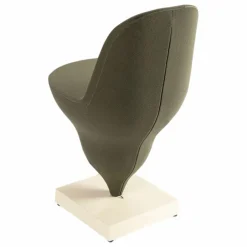 Moustache Chaise Gelato piètement crème - Jean-Baptiste Fastrez | Vert kaki