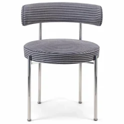 The Socialite Family Chaise Libera en tissu rayé |